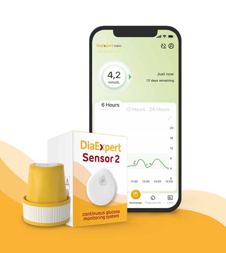 DiaExpert box sensor and phone
